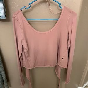 Crop long sleeve tie top LULULEMON 6